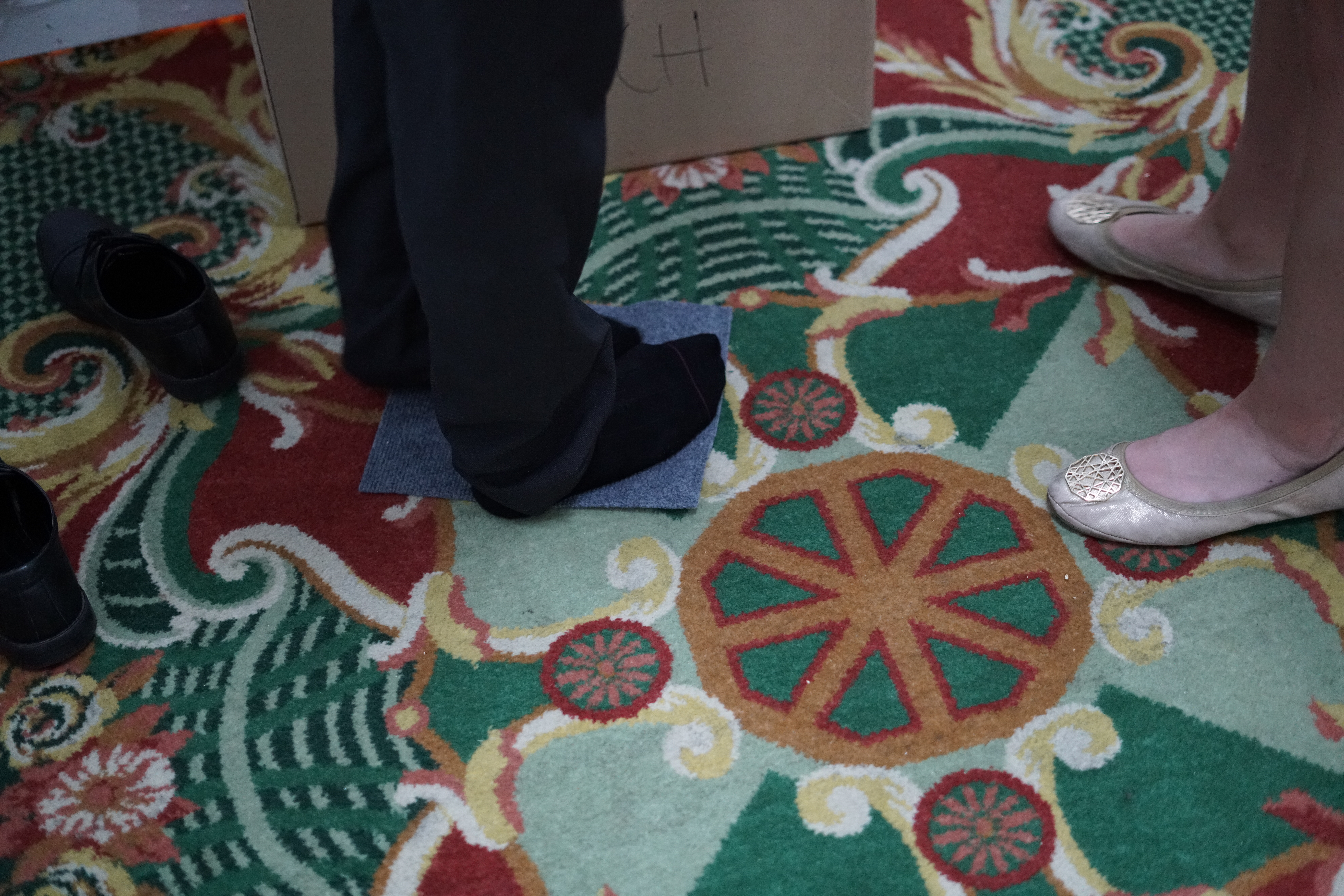 As it turns out, conducting electricity WAS the solution to one of the puzzles, but you didn't need the felt pad or socks to solve it.