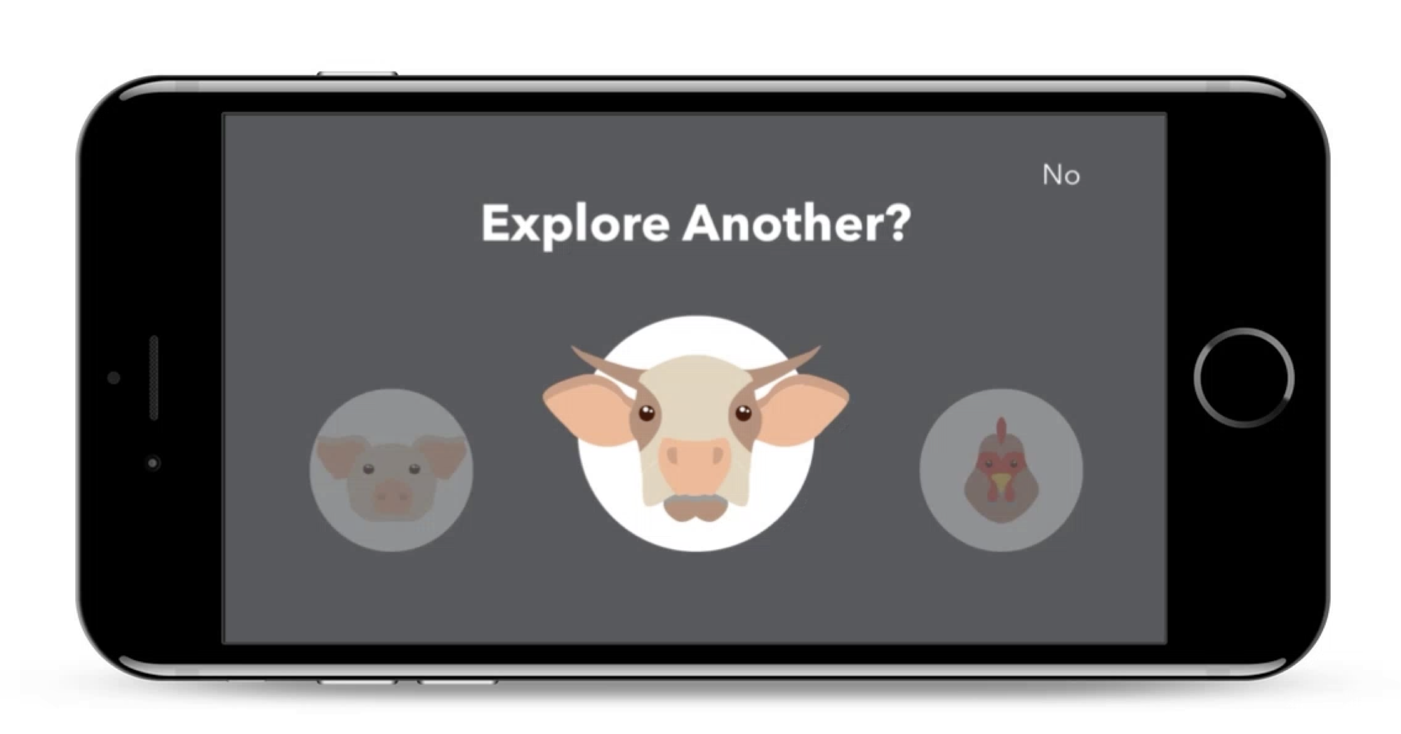 The Darkroom navigation interface